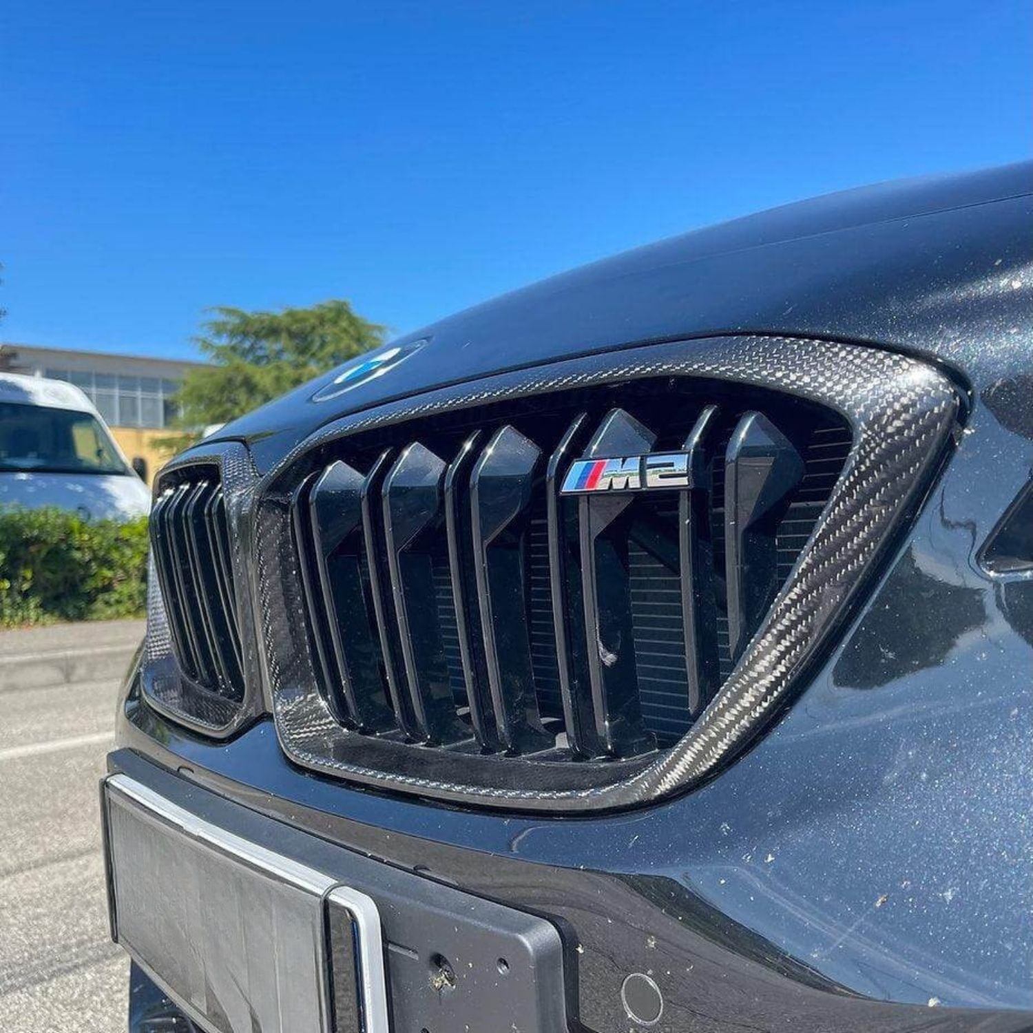 BMW M2 F87 Competition Griglie Anteriori Doppia Barra in Carbonio (2018-2020)