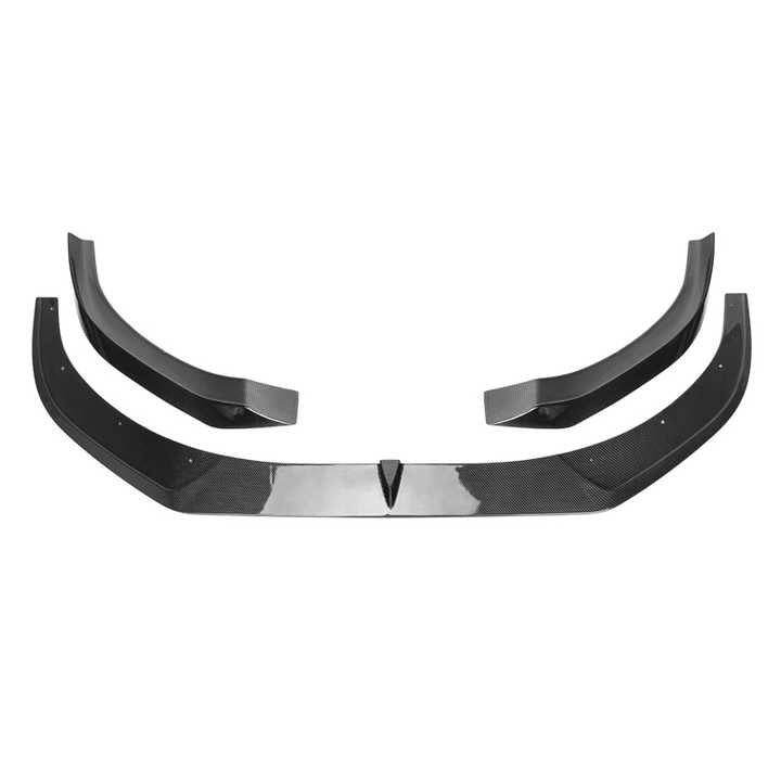 BMW Serie 8 G14 G15 G16 M-Sport Lip Anteriore Stile Ac in Carbonio Prepreg Nero Lucido di OPTIC (2018+)