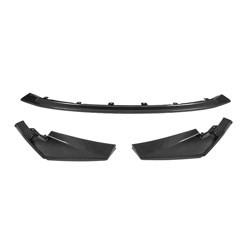 BMW M3 G80 G81 / M4 G82 G83 Lip Anteriore Stile CSL in Carbonio Prepreg Nero Lucido di OPTIC (2021+)