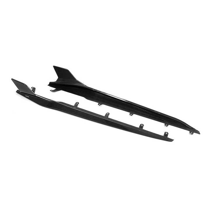 BMW Serie 8 G14 G15 & M8 F91 F92 Minigonne Laterali in Carbonio Prepreg di Sooqoo (2018+)