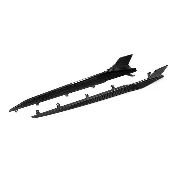 BMW Serie 8 G14 G15 & M8 F91 F92 Minigonne Laterali in Carbonio Prepreg di Sooqoo (2018+)