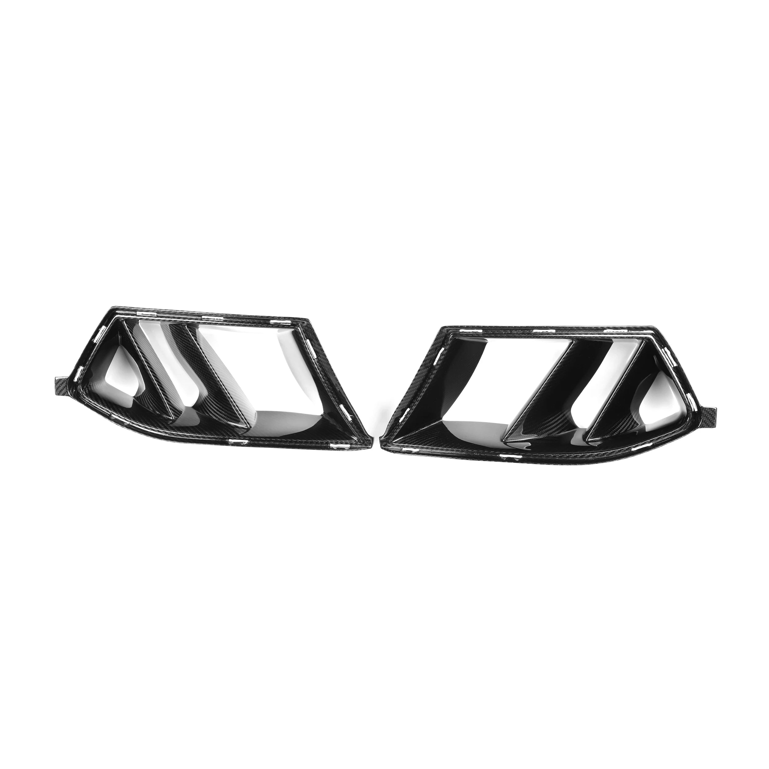 BMW M3 / M4 G80/G81/G82/G83 Prepreg Carbonio Pre-Preg Nero Lucido Condotti Paraurti di OPTIC (2021+)