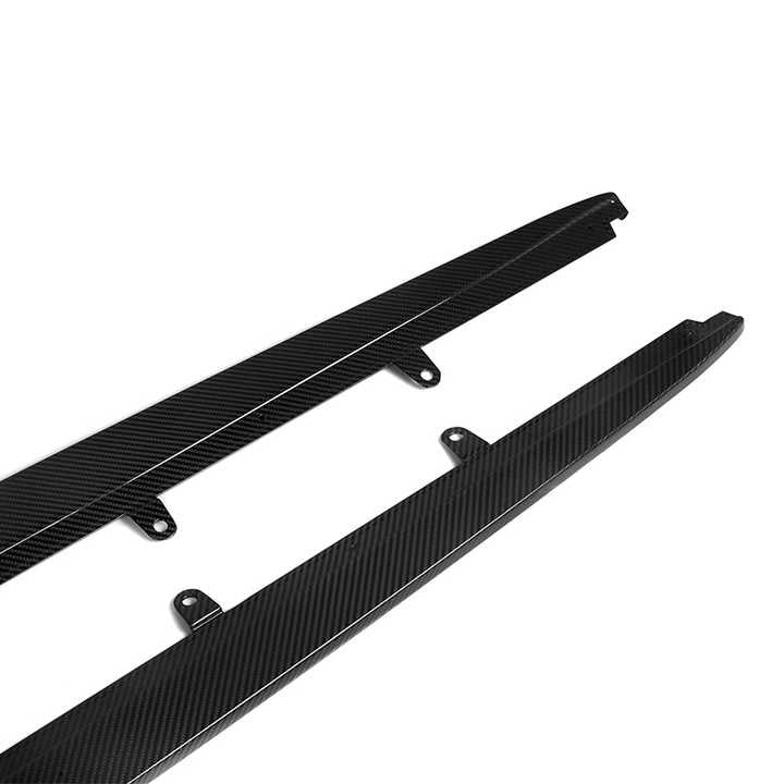 BMW Serie 5 G30 G31 & M5 F90 Minigonne Laterali Stile Mp in Carbonio Prepreg Secco di OPTIC (2017-2023)