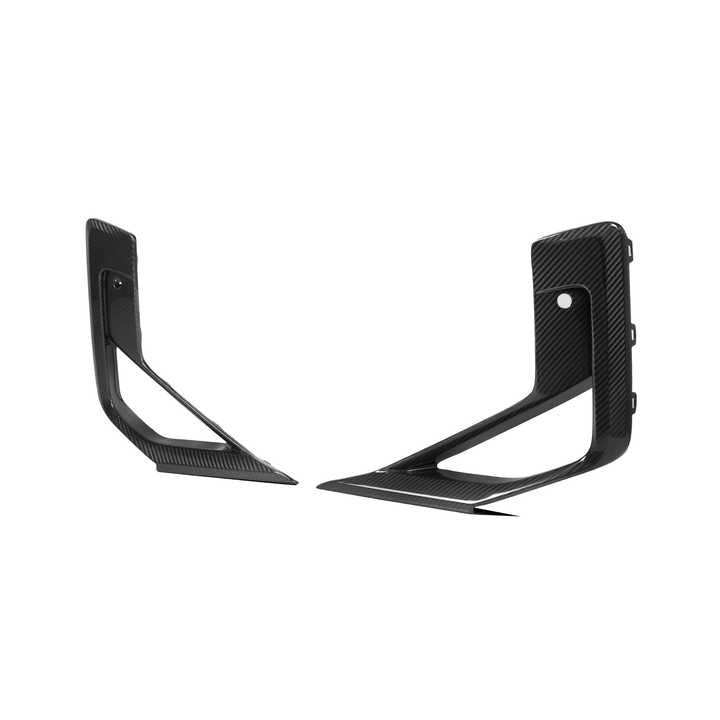 BMW X3M F97 X4M F98 LCI Prepreg OEM Stile Inserti Paraurti Anteriori in Carbonio Nero Lucido di OPTIC (2022+)