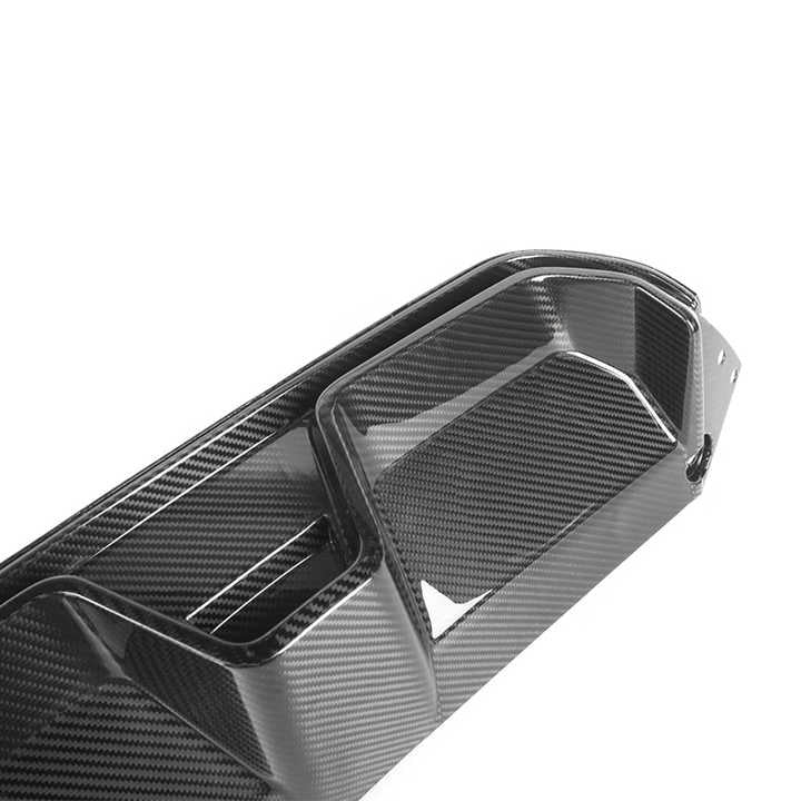 BMW M5 F90 Diffusore Posteriore in Carbonio Prepreg Stile CS Nero Lucido di OPTIC (2017-2024)