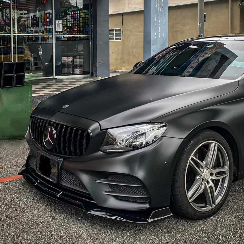 Mercedes E-Class C238 Coupé Stile AMG Nero Lucido Lip Anteriore (2017-2020)