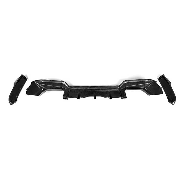 BMW X3M F97 LCI M-Sport Pre-Preg Carbon Fibre Aggressive Rear Diffuser By Sooqoo (2022+)
