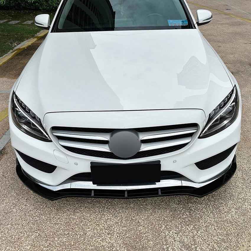 Mercedes Classe C W205 Lip Anteriore Stile V Nero Lucido (2015-2018)