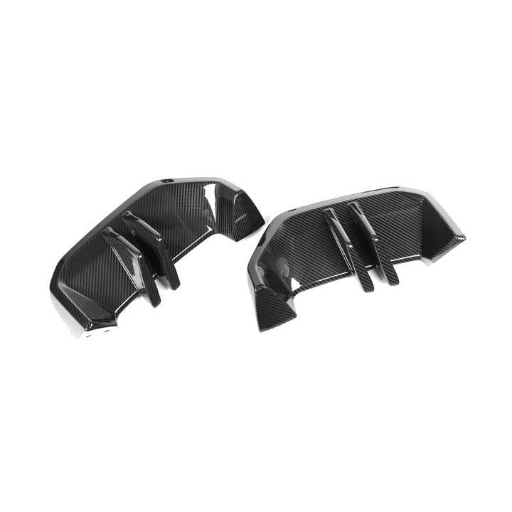 BMW Serie 5 G60 G61 Diffusore Posteriore Mp Stile in Carbonio Prepreg Nero Lucido di OPTIC (2024+)