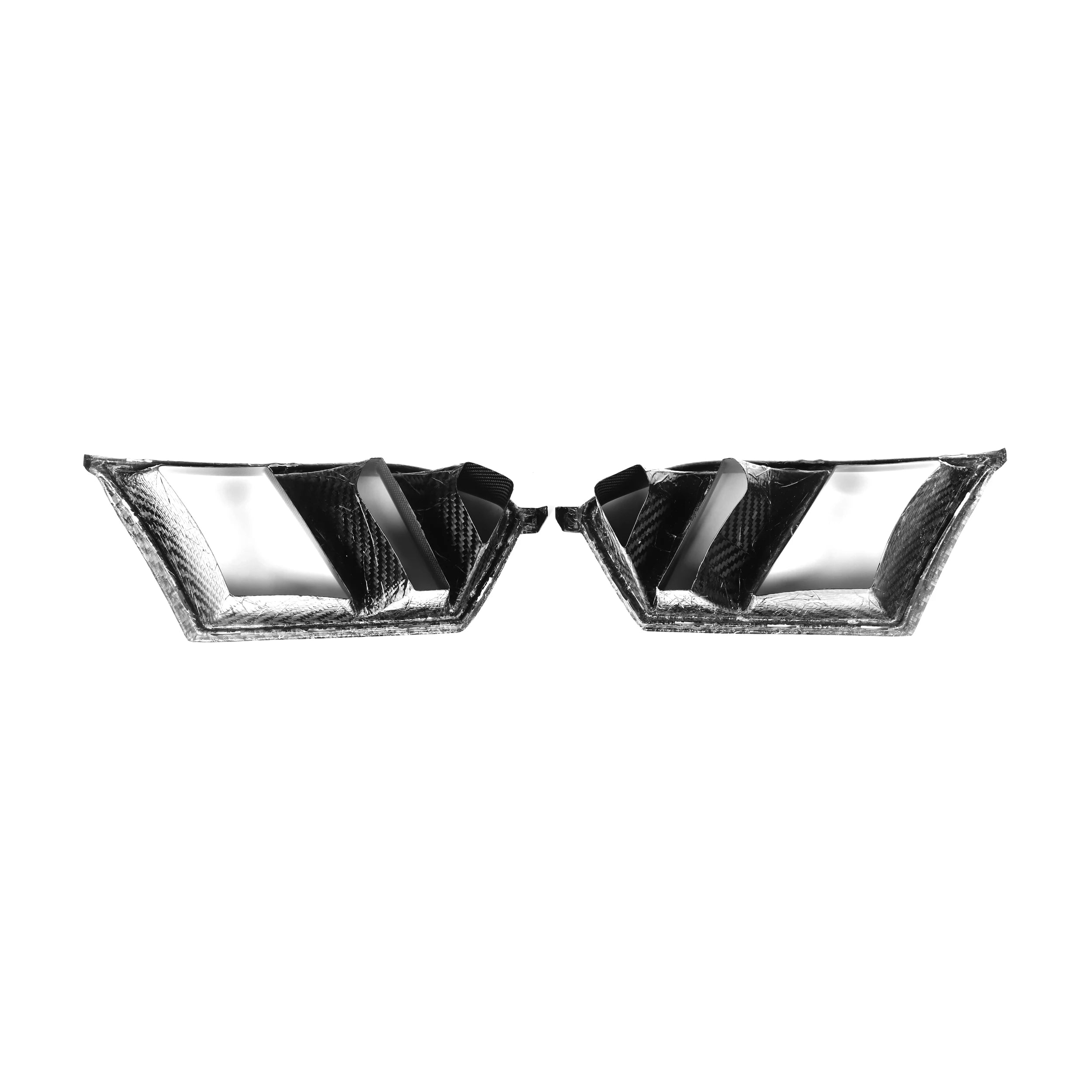 BMW M3 / M4 G80/G81/G82/G83 Prepreg Carbonio Pre-Preg Nero Lucido Condotti Paraurti di OPTIC (2021+)