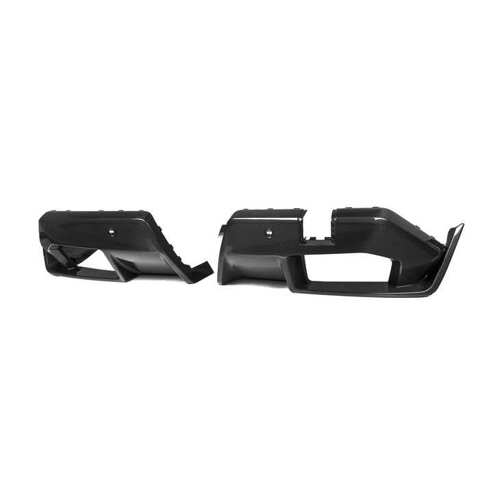 BMW M5 G90 G99 Diffusore Posteriore Stile Mp in Carbonio Prepreg Nero Lucido di OPTIC (2024+)