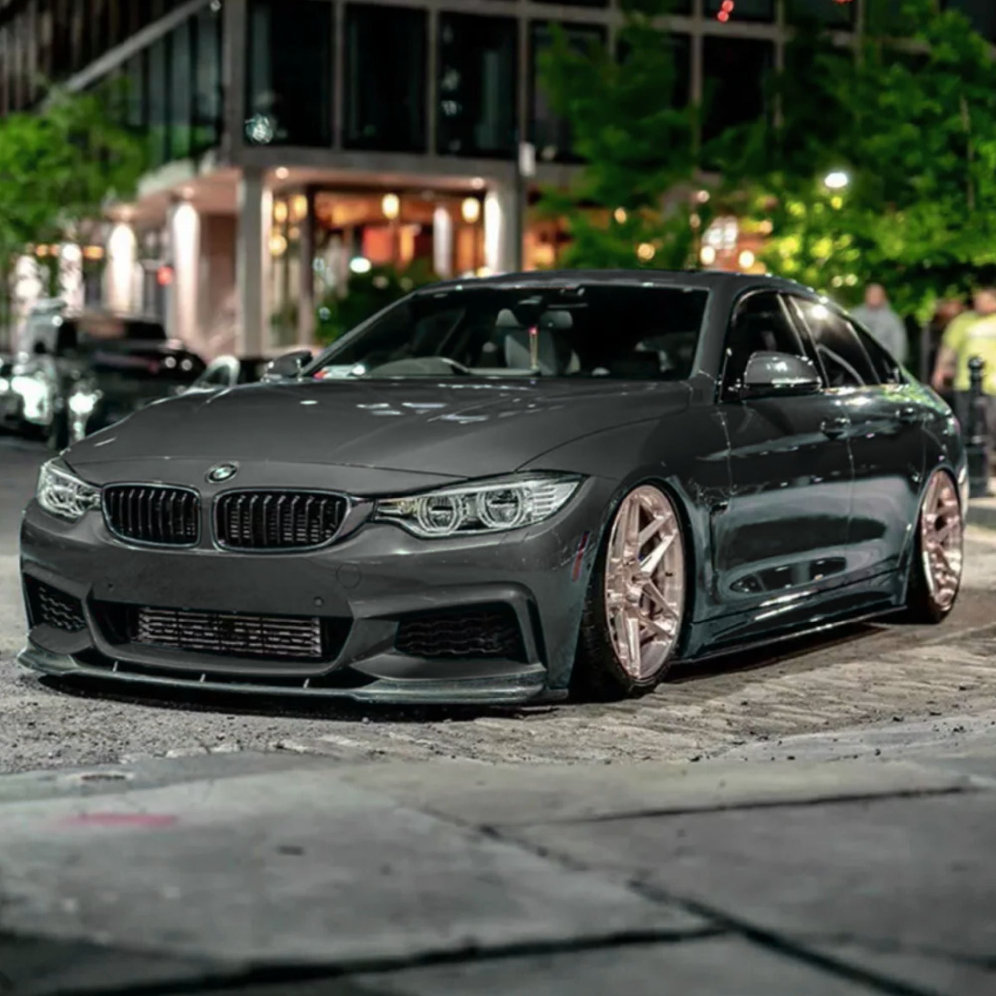 BMW Serie 4 F32 F33 F36 M Sport Lip Anteriore Carbonio Stile Fd (2014-2019)