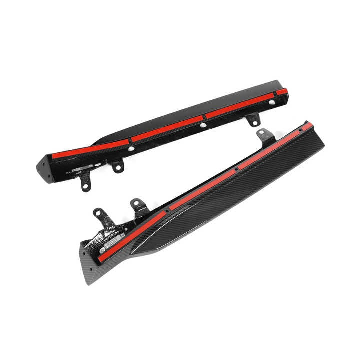 BMW Serie 5 G60 G61 Diffusore Posteriore Mp Stile in Carbonio Prepreg Nero Lucido di OPTIC (2024+)