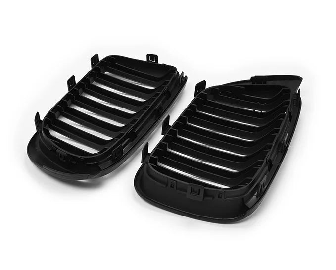 BMW X3 X4 F25 F26 LCI Griglie Anteriori Doppia Barra Nero Lucido (2014-2018)