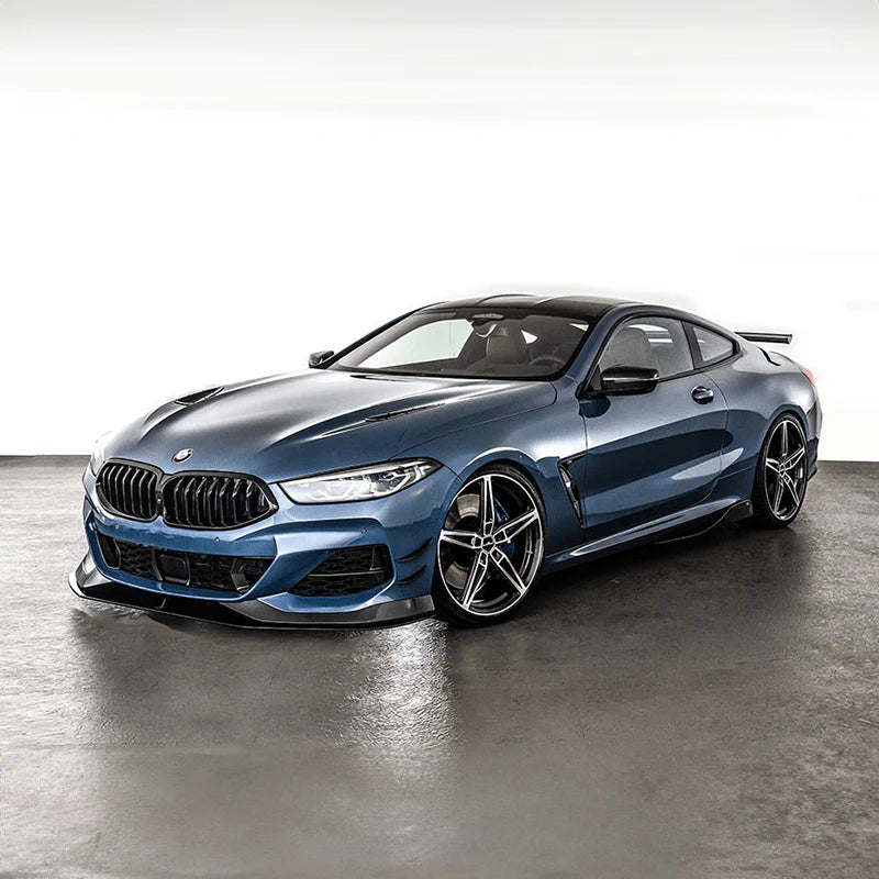 BMW Serie 8 G14 G15 G16 M-Sport Lip Anteriore Stile Ac in Carbonio Prepreg Nero Lucido di OPTIC (2018+)