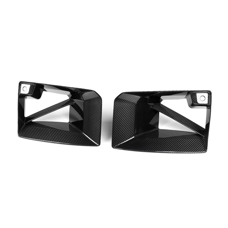 BMW M2 G87 Coperture Prepreg in Carbonio Stile Mp per Prese d'Aria Paraurti Anteriore di OPTIC (2023+)