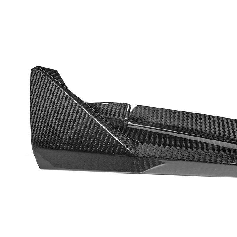 BMW M3 G80 G81 / M4 G82 G83 Lip Anteriore Stile CSL in Carbonio Prepreg Nero Lucido di OPTIC (2021+)