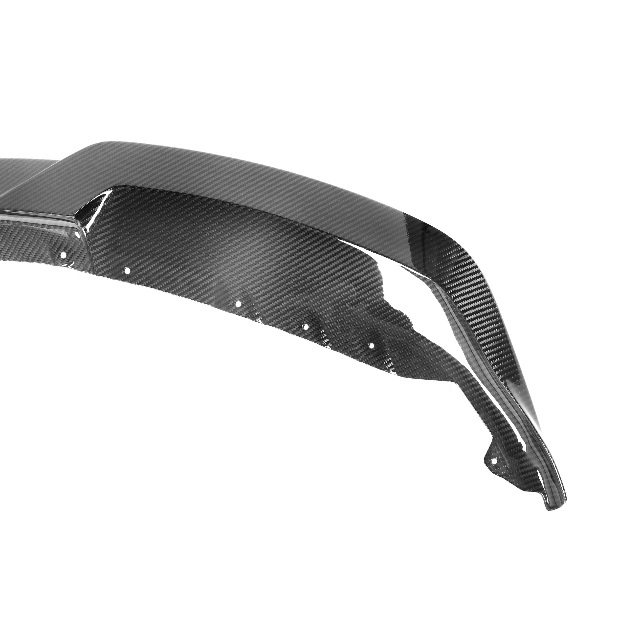 BMW M2 G87 Lip Anteriore Piatto in Carbonio Prepreg Nero Lucido di OPTIC (2023+)