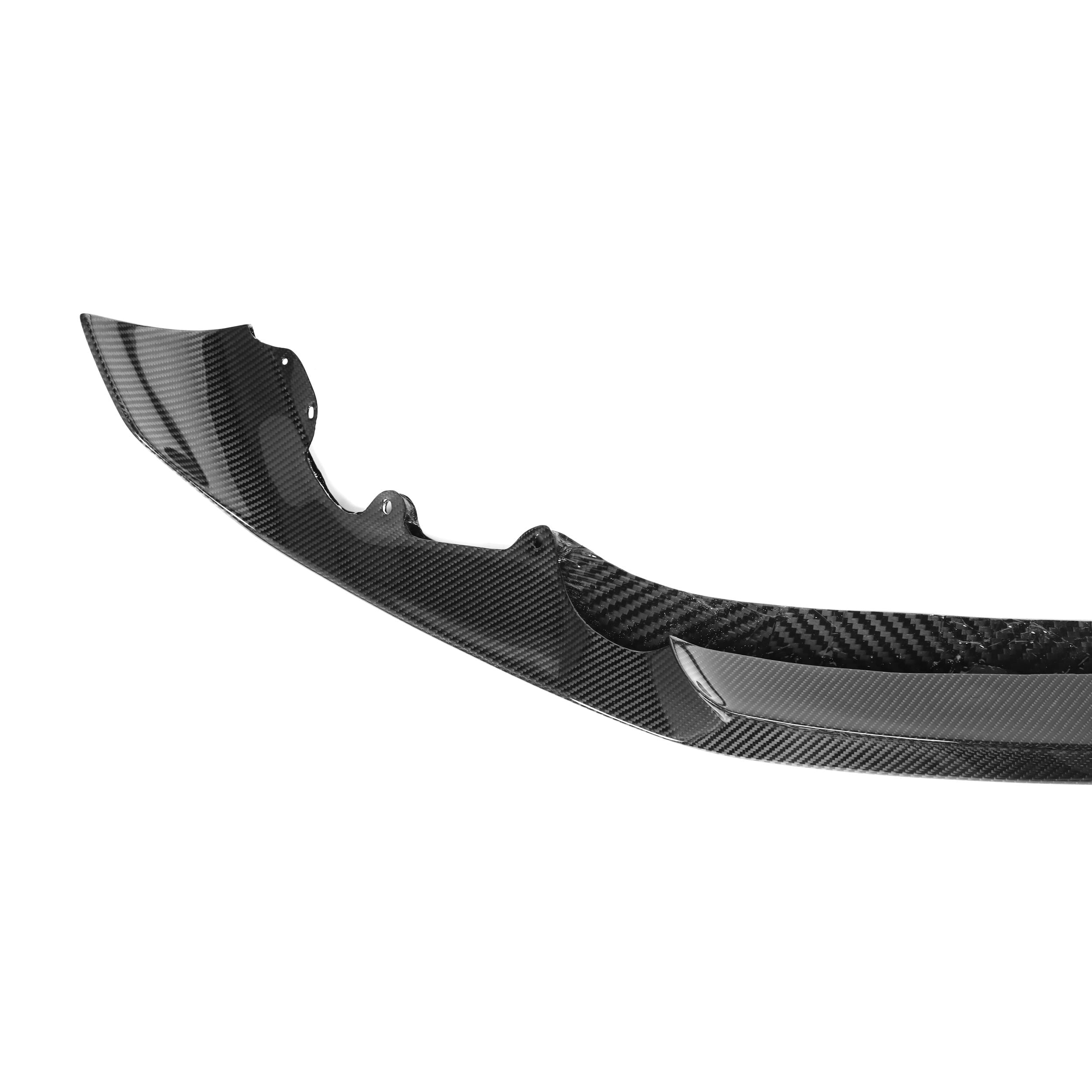 BMW M2 Competition F87 Lip Anteriore Stile Performance in Carbonio Prepreg Nero Lucido di OPTIC (2018-2021)
