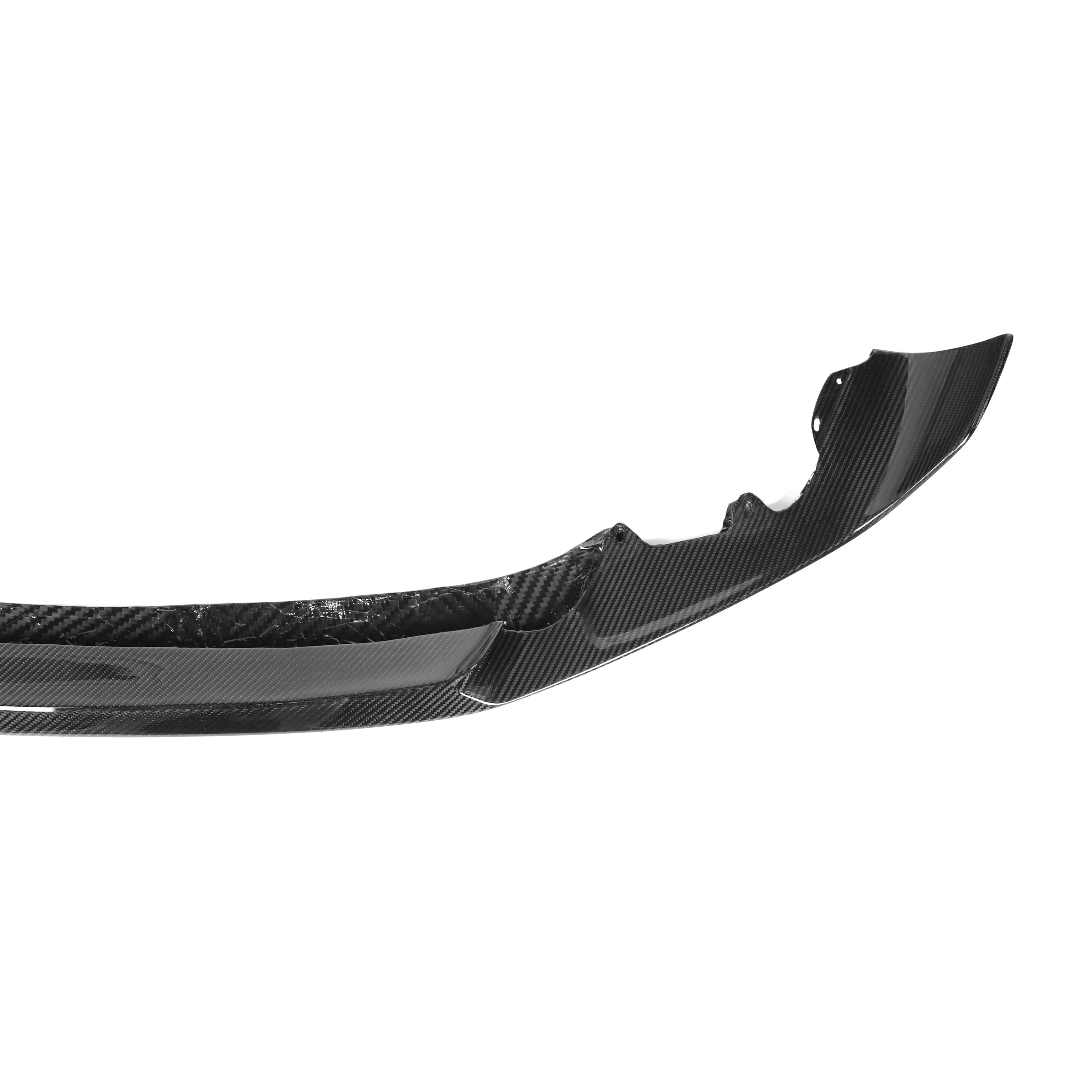 BMW M2 Competition F87 Lip Anteriore Stile Performance in Carbonio Prepreg Nero Lucido di OPTIC (2018-2021)