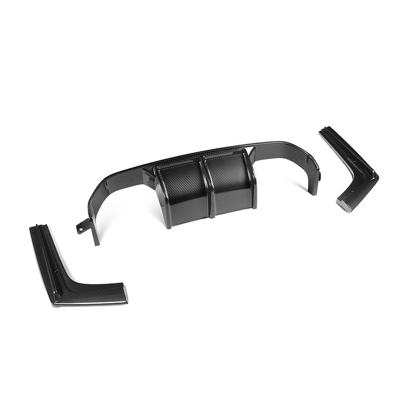 BMW M3 F80 / M4 F82 F83 Diffusore Posteriore GT Stile 3 Pezzi in Carbonio Prepreg Secco di OPTIC (2014-2019)