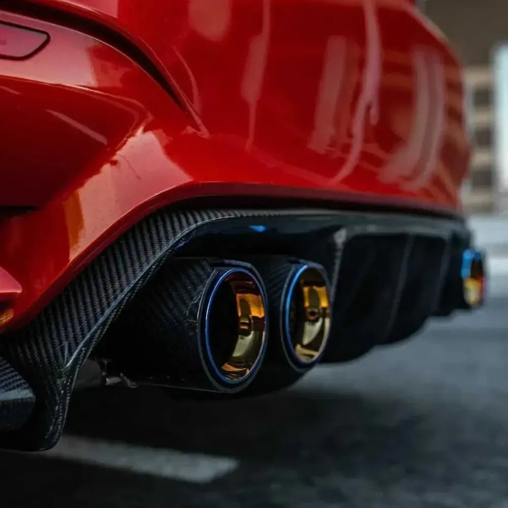 BMW Serie 2/3/4 | G42/G20/G22 | M240i/M340i/M440i Terminali di scarico quadrupli in carbonio