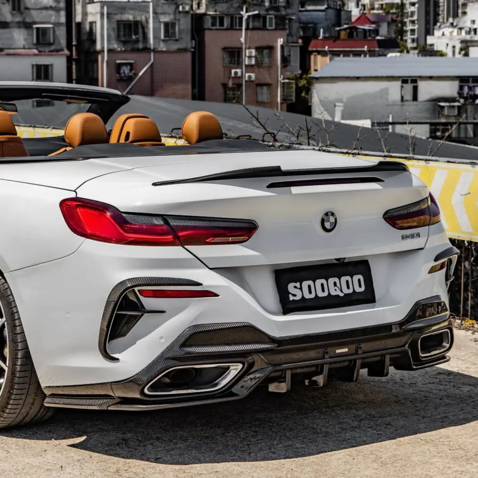BMW Serie 8 G14 G15 M-Sport Diffusore Posteriore in Carbonio Prepreg di Sooqoo (2018+)