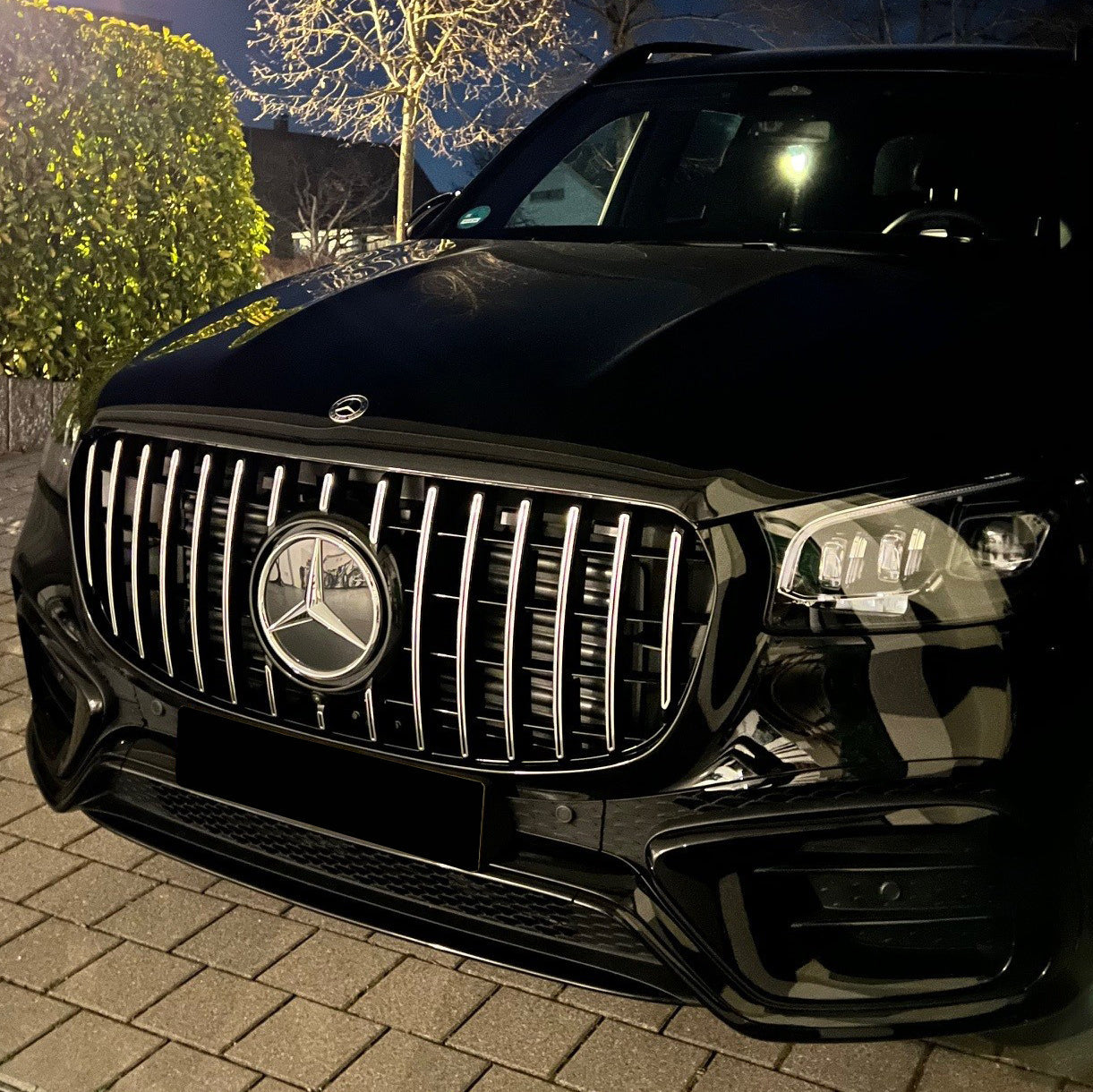 Mercedes GLS X167 Restyling Griglia Panamericana GT Stile Nero Lucido (2023+)