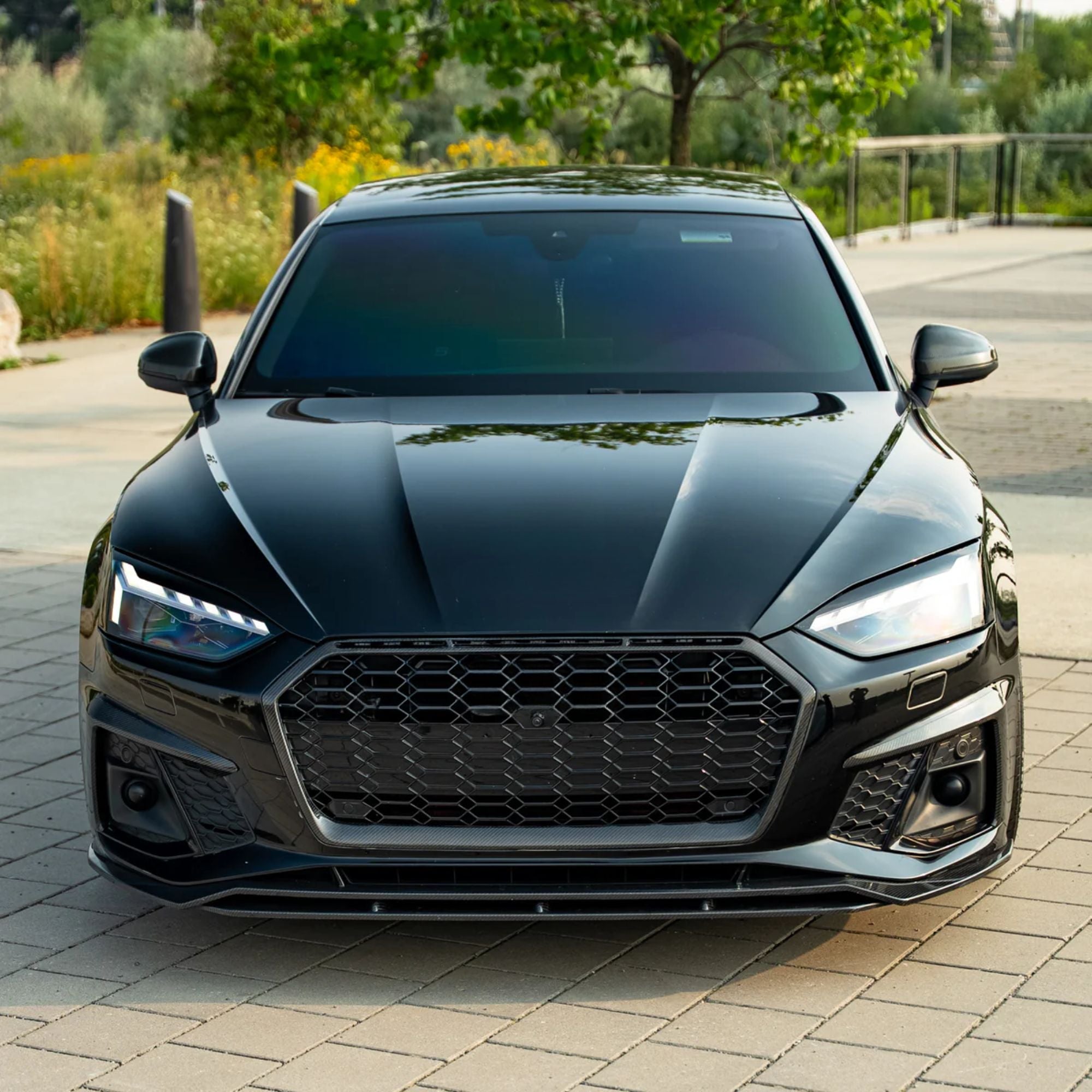 Audi A5/S5 B9.5 Griglia a Nido d'Ape Stile RS5 Nero Lucido (2019-2024)