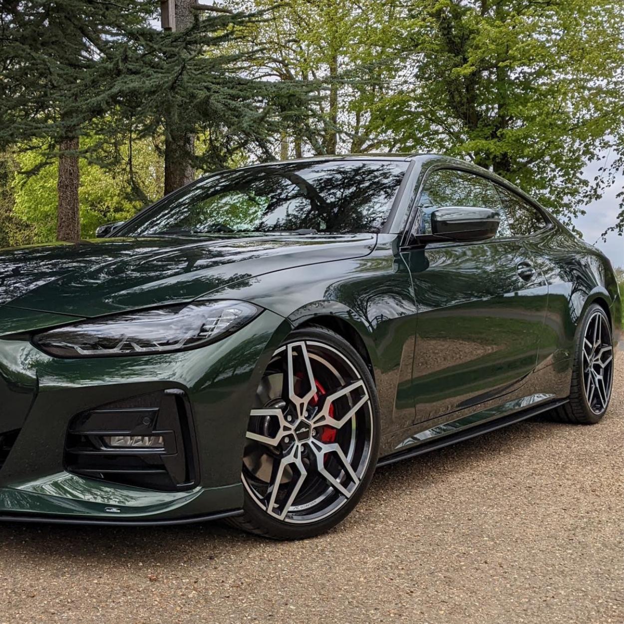 BMW Serie 4 G22 G23 Minigonne Laterali in Carbonio Stile Ac (2020+)