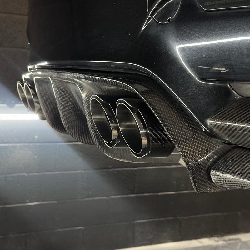 Terminali di scarico in carbonio taglio obliquo per BMW M2 F87