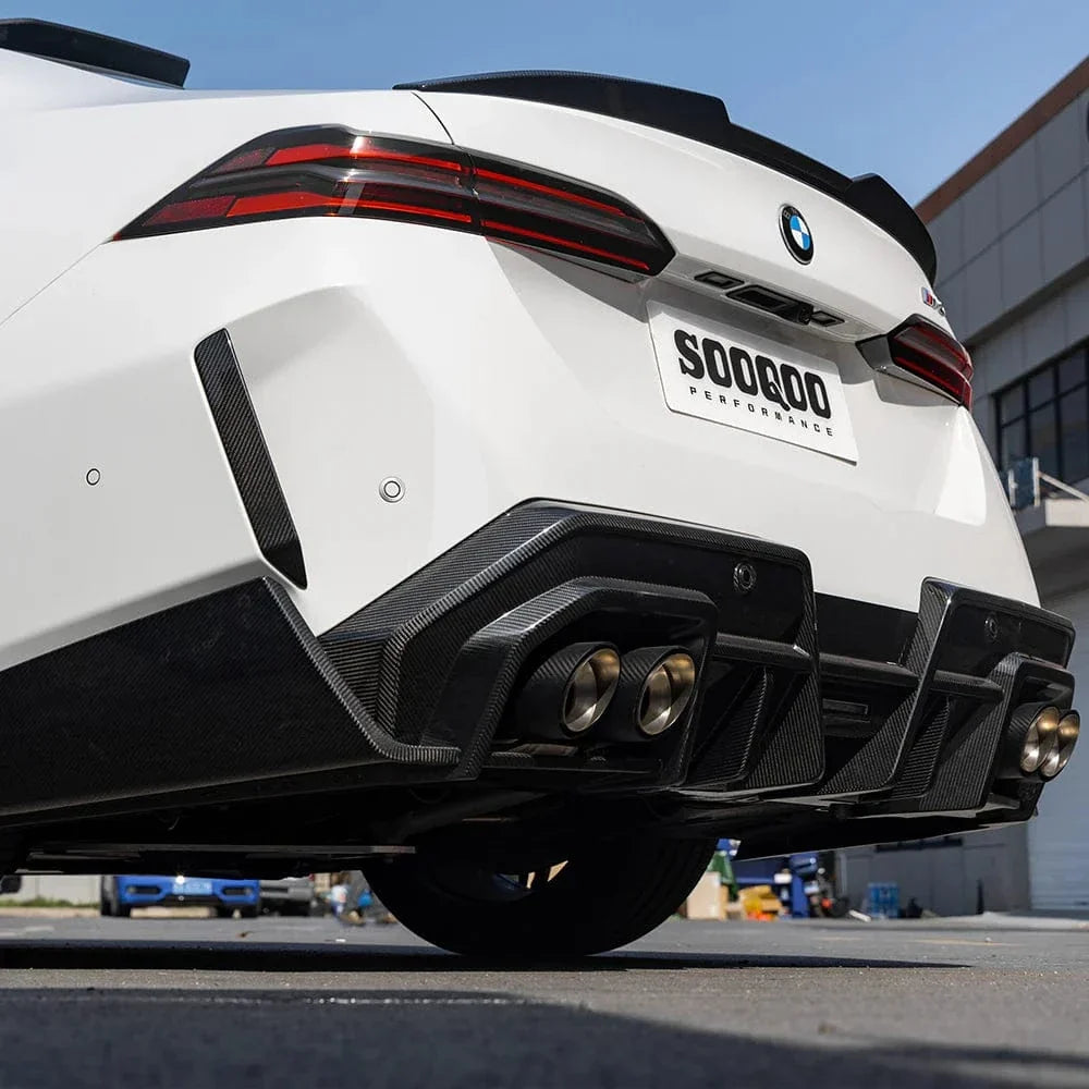 BMW M5 G90/G99 Terminali di scarico in carbonio taglio obliquo