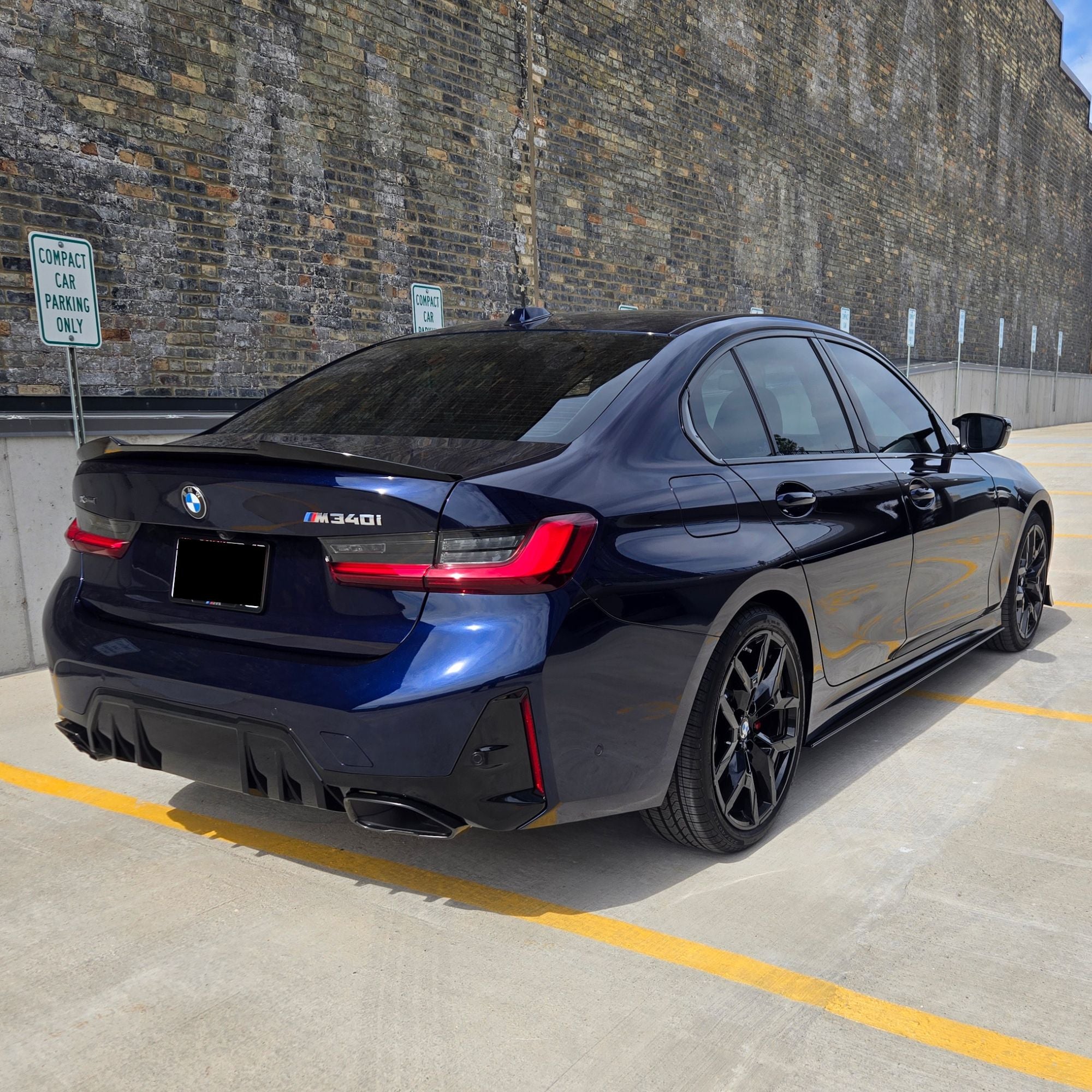 Spoiler Posteriore Nero Lucido per BMW Serie 3 G20 / M3 G80 (2019+)