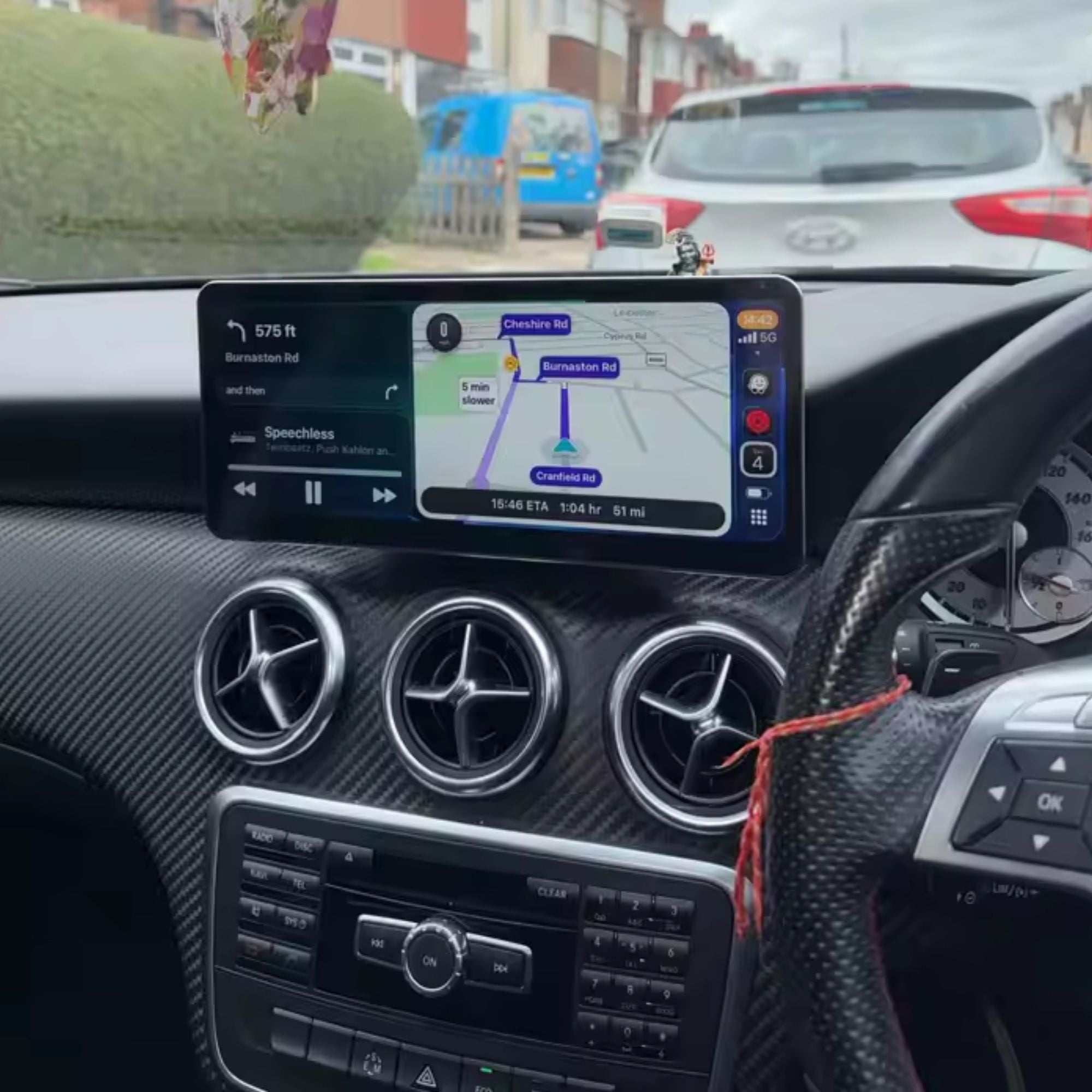 Mercedes Classe A/CLA/GLA | W176/C177/X156 | 12.3" Display Touchscreen Apple CarPlay/Android Auto | (2013-2018)