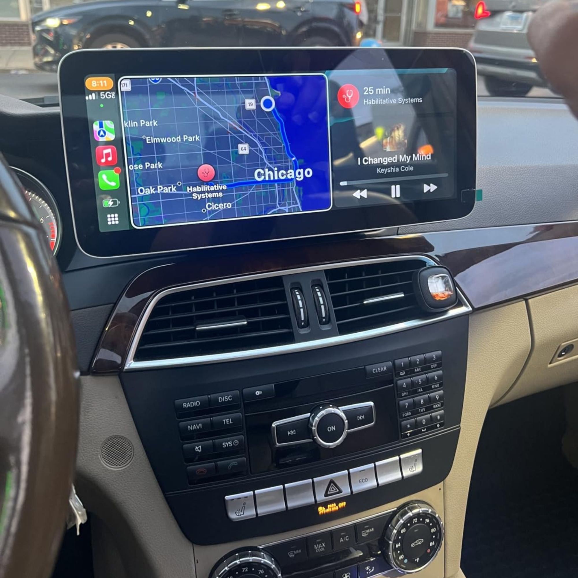 Mercedes Classe C W204 | 12.3" Display Touchscreen Apple CarPlay/Android Auto | (2011-2014)