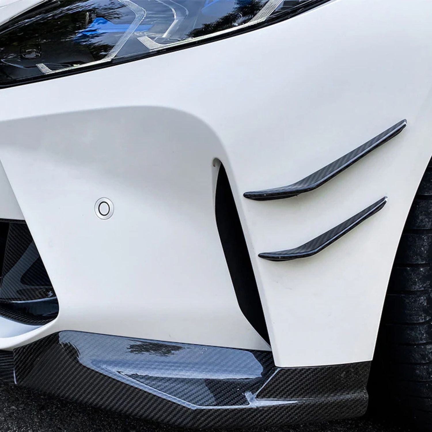 BMW M3 / M4 G80/G81/G82/G83 Canard Anteriori Paraurti in Carbonio (2021+)