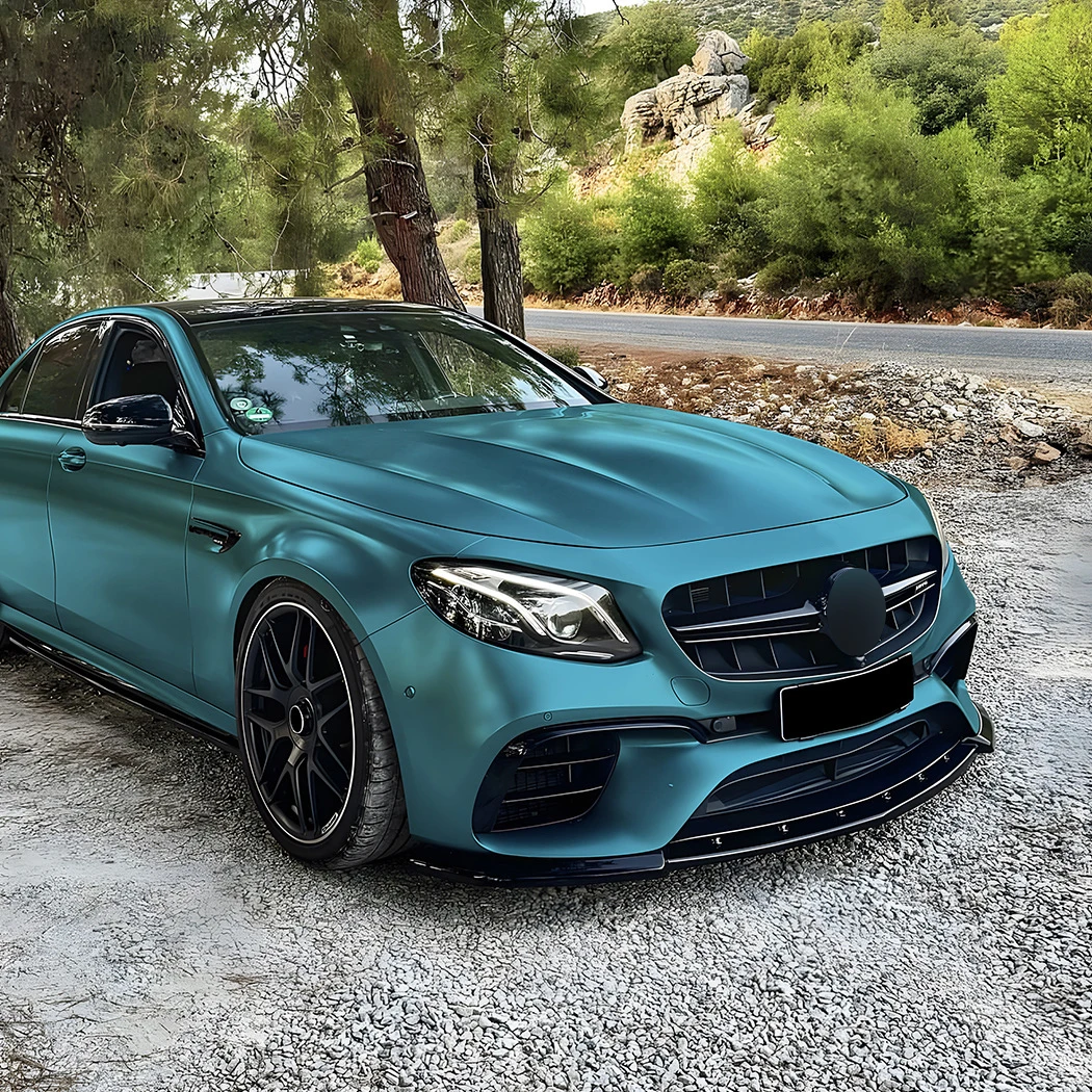 Mercedes Classe E W213 Lip Anteriore Stile E63 AMG Nero Lucido (2017-2020)