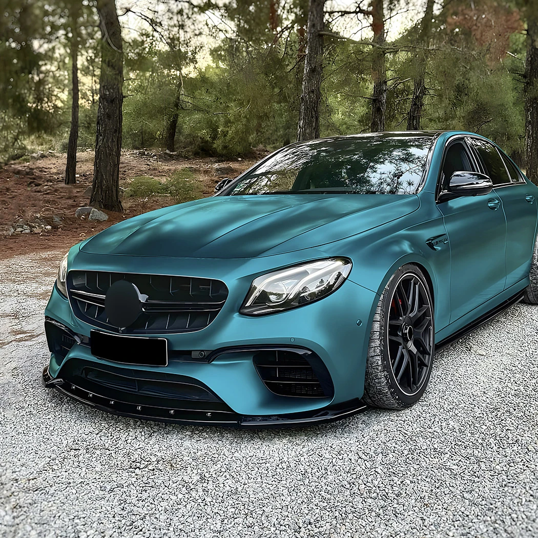 Mercedes Classe E W213 Lip Anteriore Stile E63 AMG Nero Lucido (2017-2020)