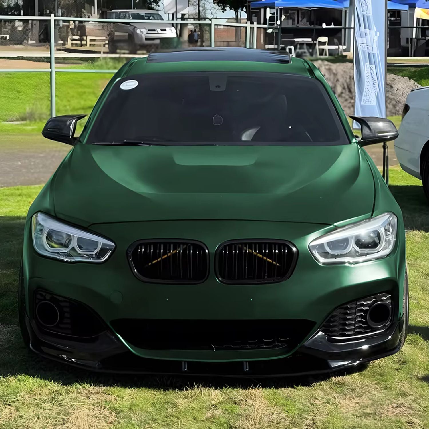 BMW 1 Series F20/F21 LCI MP Style Gloss Black Front Lip Splitter (2015-2019)