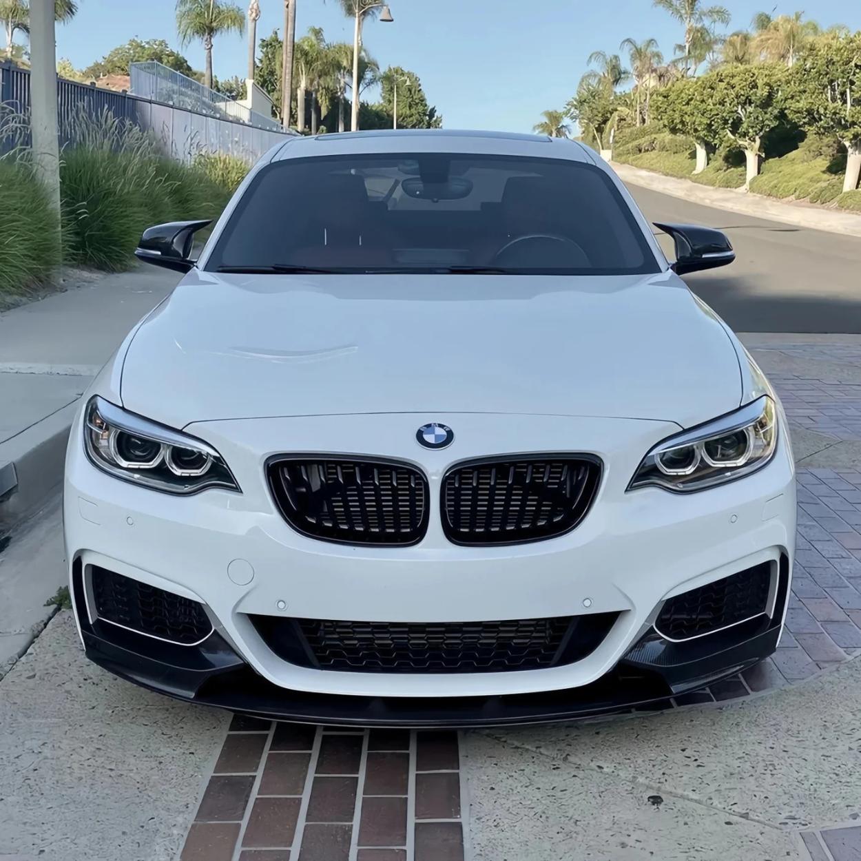 BMW Serie 2 F22 F23 Stile MP Nero Lucido Lip Anteriore (2014-2020)