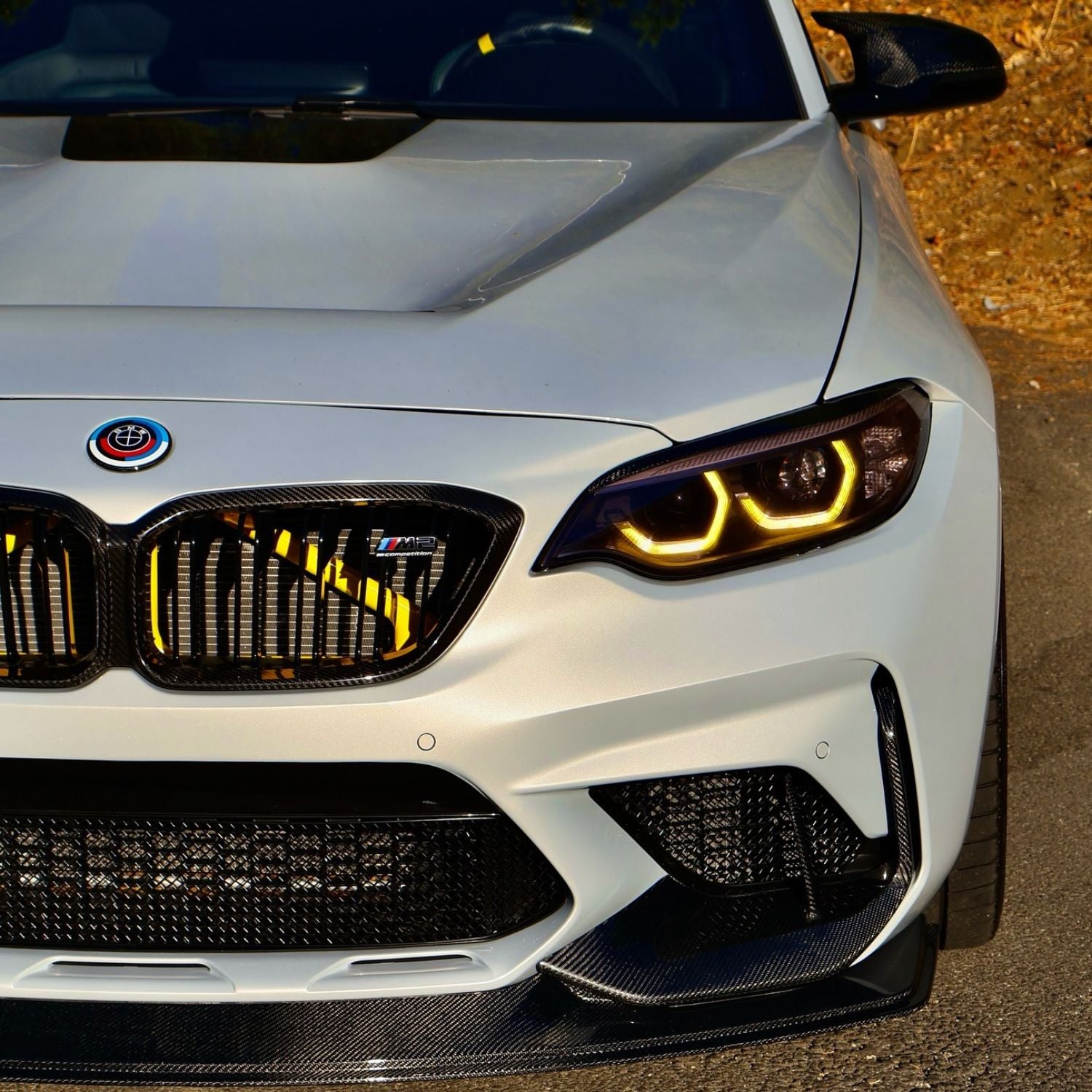 Set Modulo Luci LED DRL Gialle Stile CSL per BMW Serie 2 & M2 (F87/F22/F23)