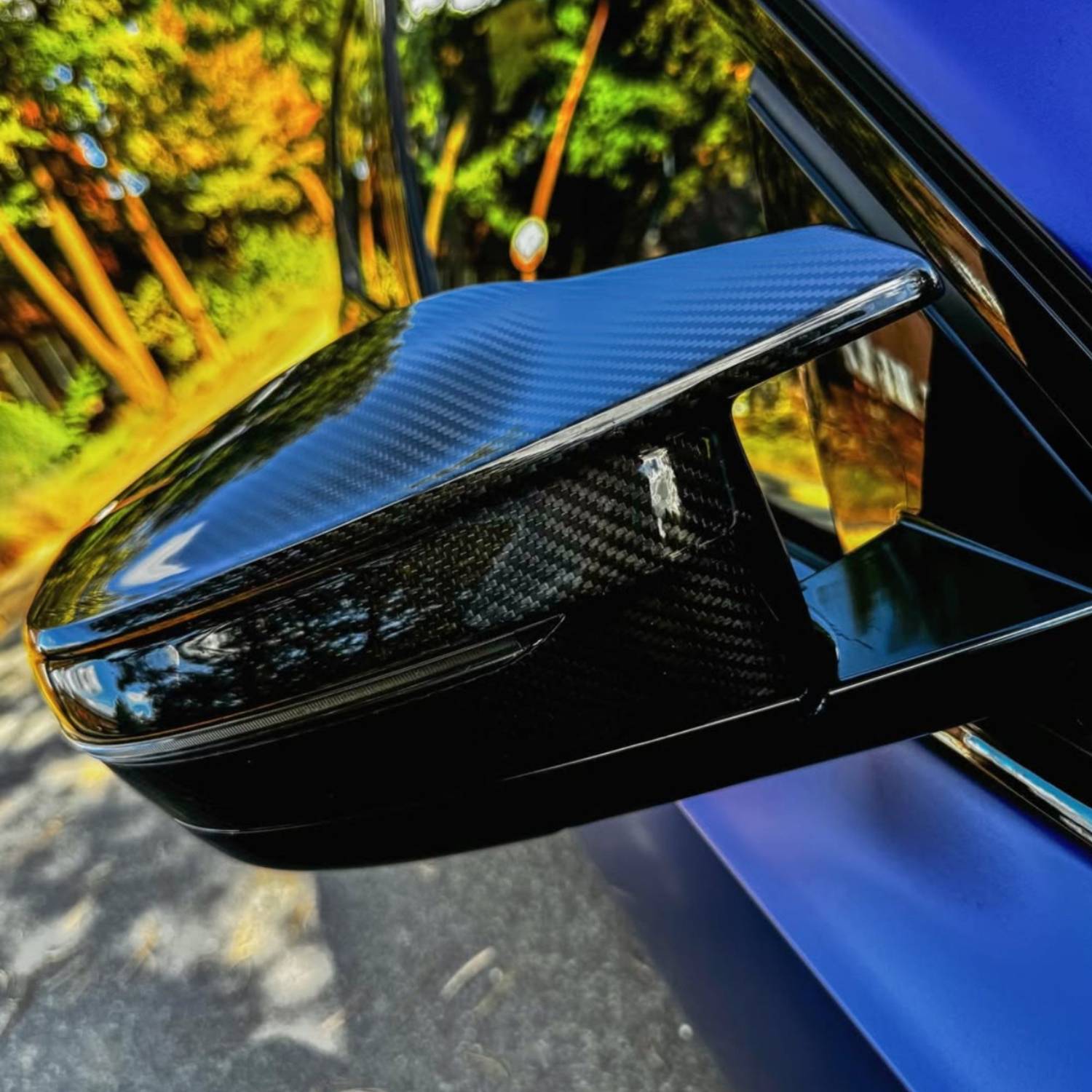 Calotte Specchietti M-Style in Carbonio Prepreg per BMW Serie 2/3/4/5 G42/G20/G22/G26/G30 da OPTIC (2017+)