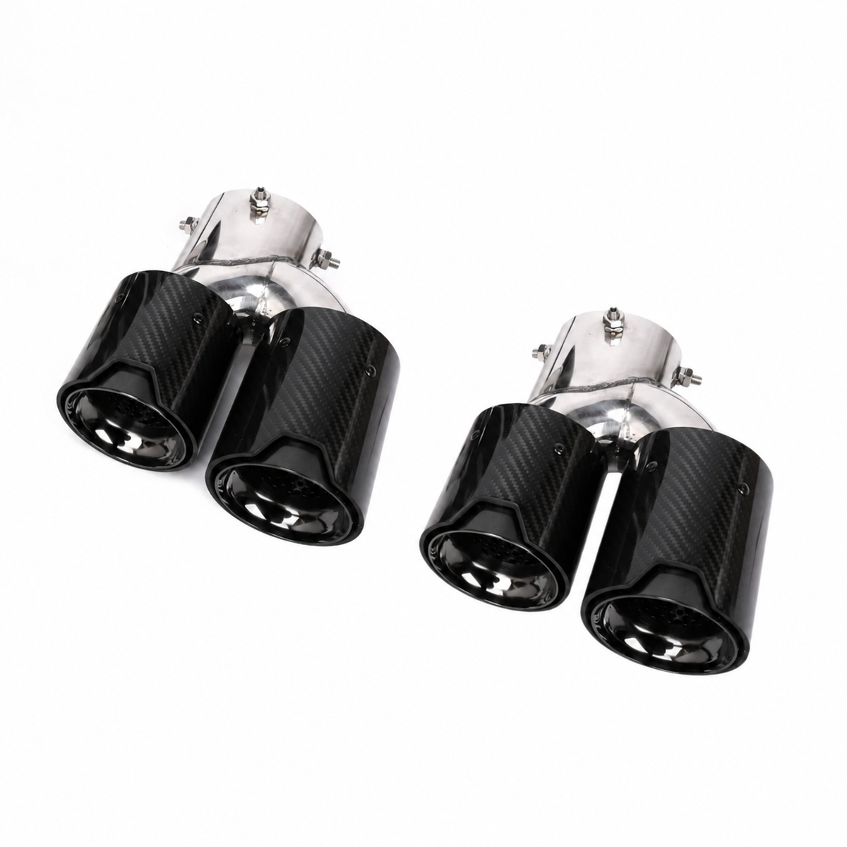 BMW Serie 2/3/4 | G42/G20/G22 | M240i/M340i/M440i Terminali di scarico quadrupli in carbonio