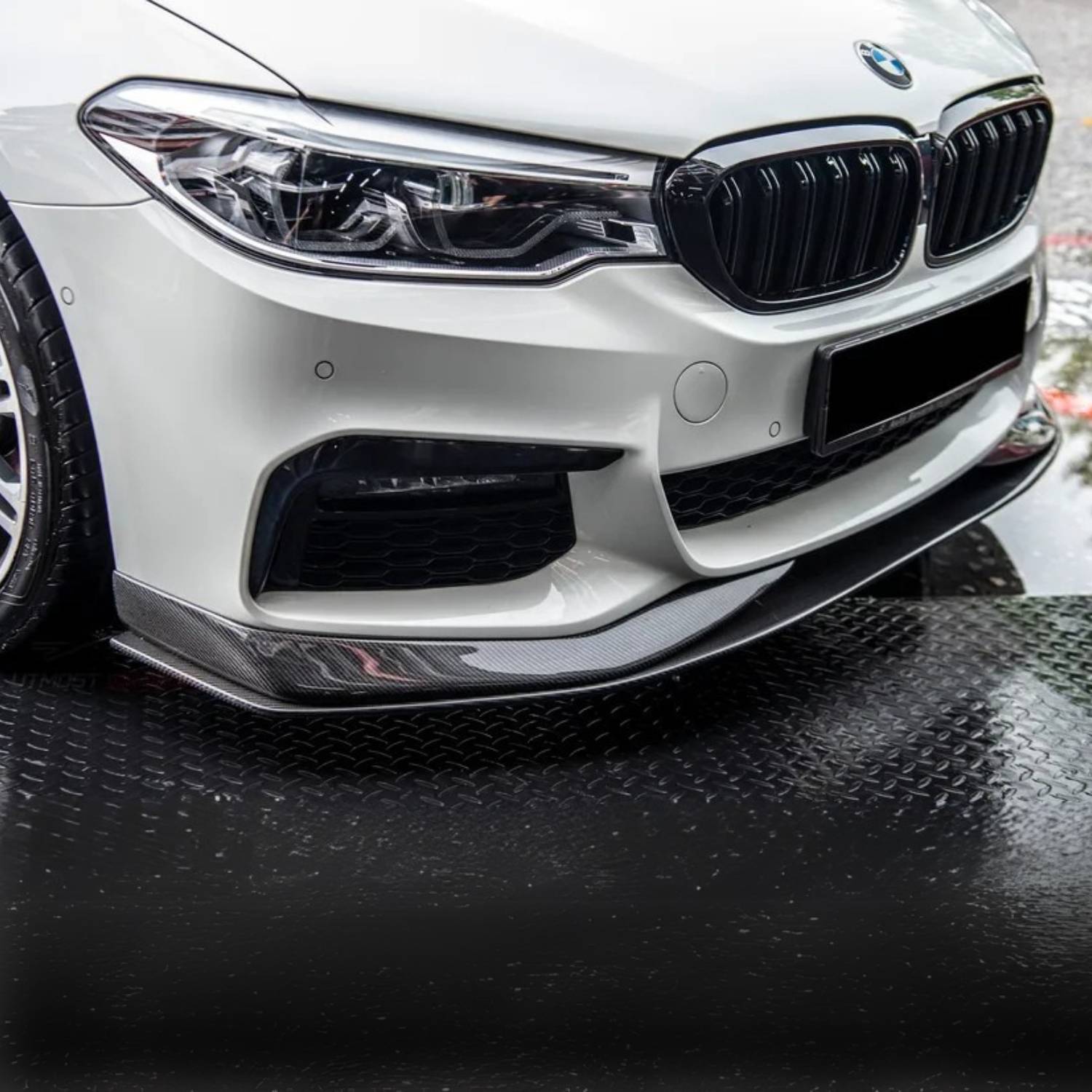 BMW Serie 5 G30 M-Sport Lip Anteriore in Carbonio Stile Ac (2017-2020)