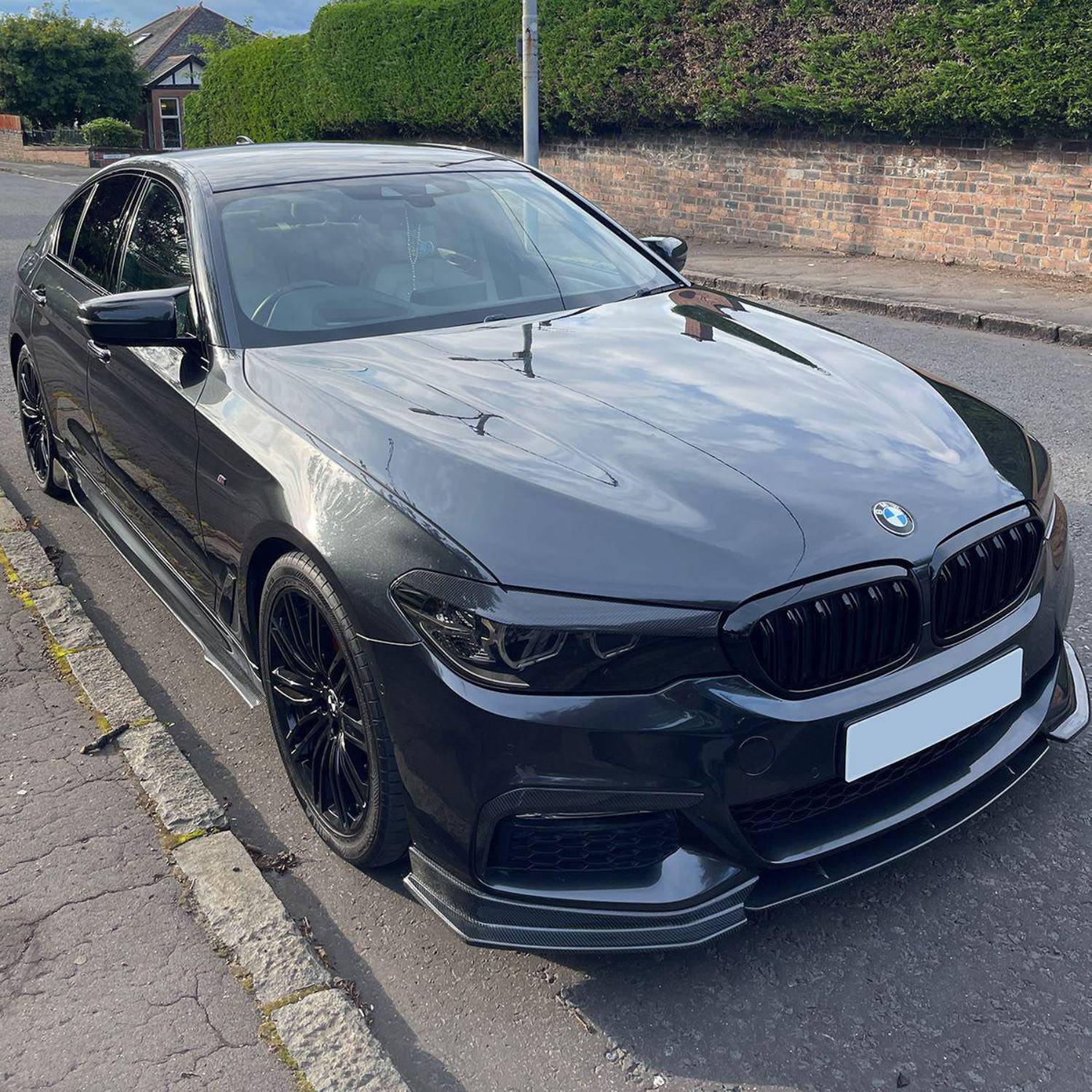 BMW Serie 5 G30 M-Sport Lip Anteriore Stile Fd in Carbonio (2017-2020)