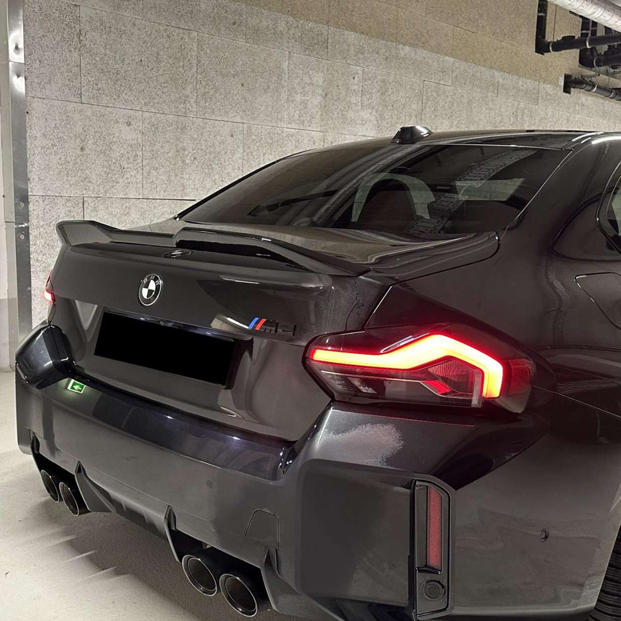 BMW 2 Series G42 & M2 G87 Gloss Black MP Style Rear Spoiler (2021+)