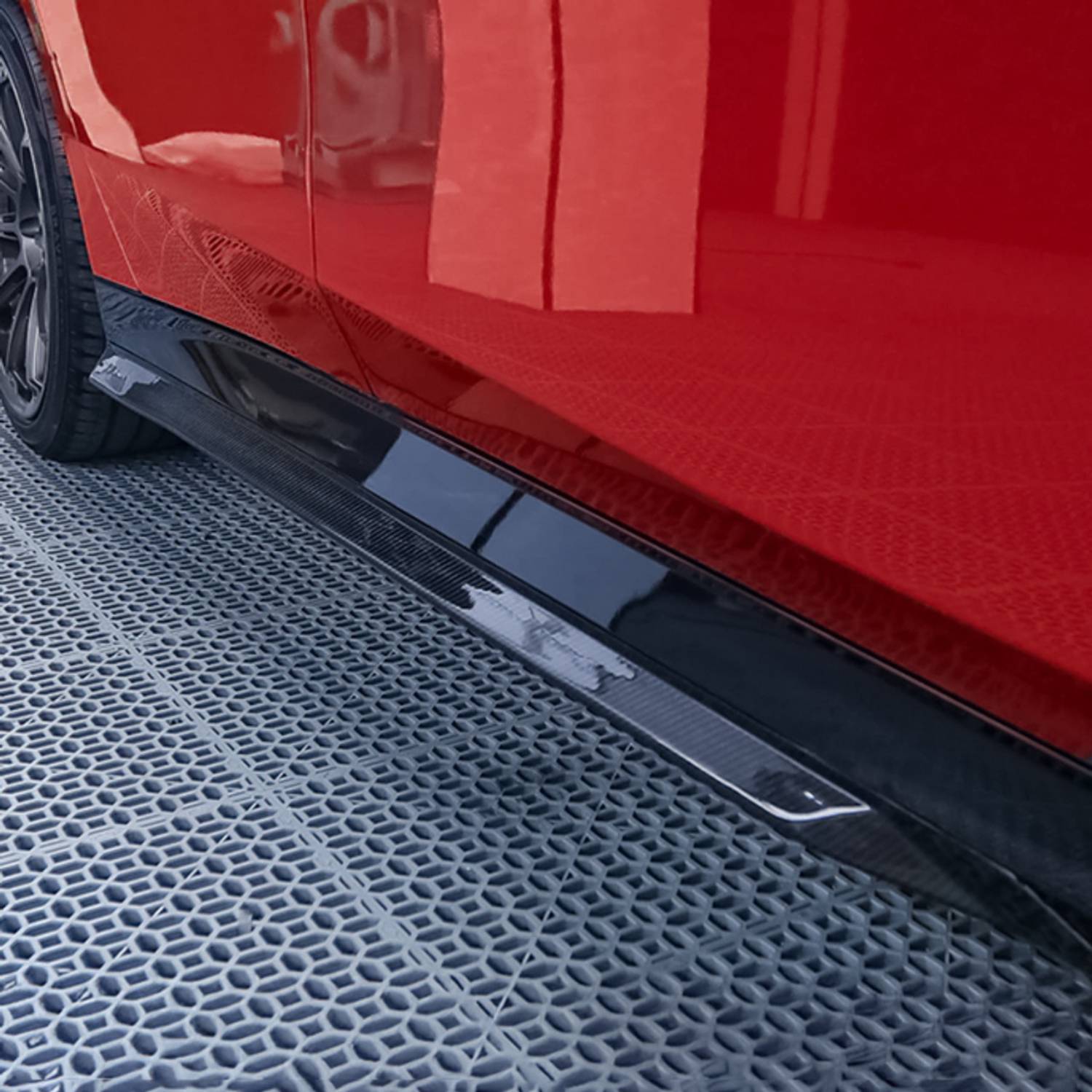 BMW Serie 5 G60 G61 Minigonne Laterali Stile Mp in Carbonio Prepreg da OPTIC (2024+)