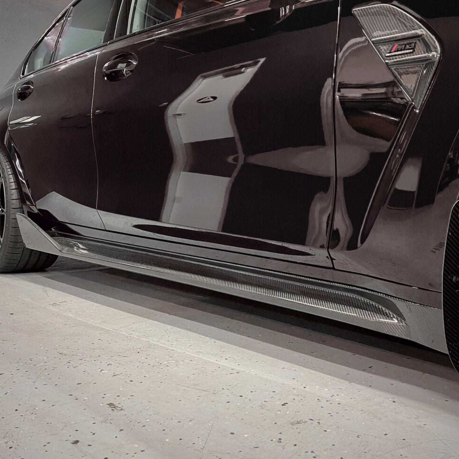 BMW M3 G80 G81 / M4 G82 G83 Minigonne Laterali Stile Mp in Carbonio Prepreg da OPTIC (2021+)