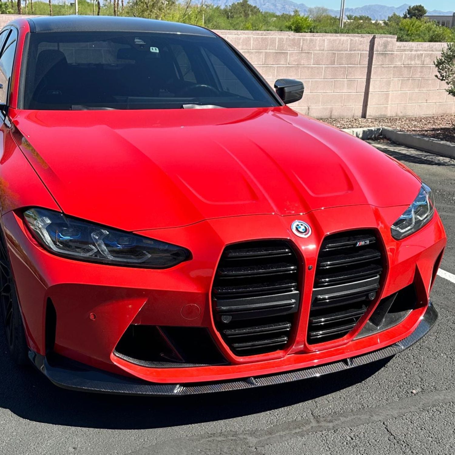 BMW M3 G80 G81 / M4 G82 G83 Lip Anteriore 3D Stile in Carbonio Prepreg by OPTIC (2021+)