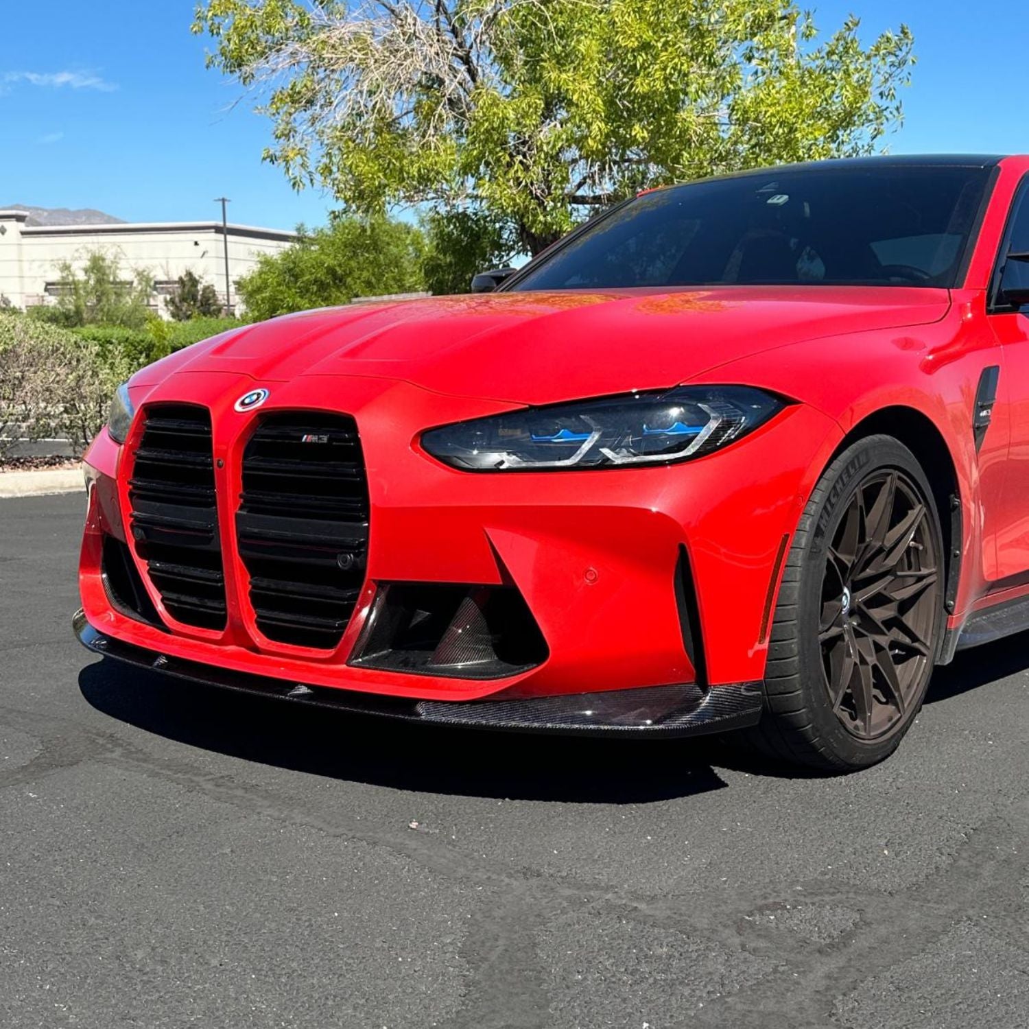 BMW M3 G80 G81 / M4 G82 G83 Lip Anteriore 3D Stile in Carbonio Prepreg by OPTIC (2021+)